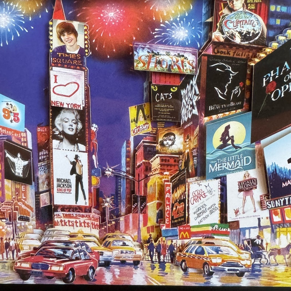 New York Times Square 3D Broadway Framed Art - Picture 9 of 10